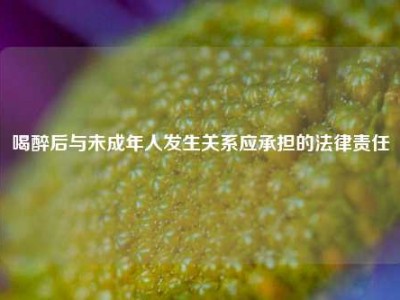 喝醉后与未成年人发生关系应承担的法律责任